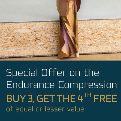 Special offer on the Endurance Compression router bits